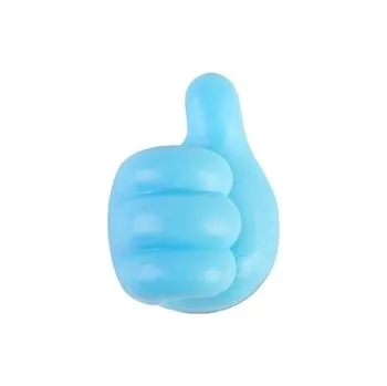 Držák (Organizér pro datový kabel) palec, barva modrá