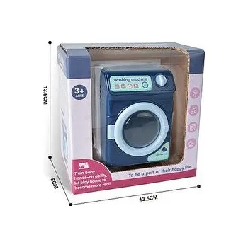 Dětská kuchyňka Pračka na baterie, světlo, zvuk, 13,5x13,5x8cm, W/B