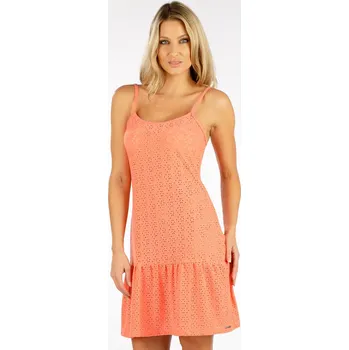 Dámské šaty Šaty dámské na ramínka 5F008 LITEX Barva: lososová, Velikost: M