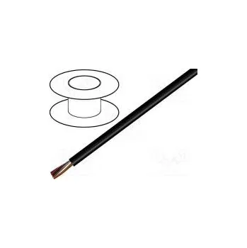 elektrický kabel Vodič LiYY 4x0,14mm2 nestíněný 300V Cu lanko černá