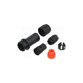 Elektrická zásuvka Konektor kulatý zástrčka zásuvka PIN 6 bez kontaktů na kabel