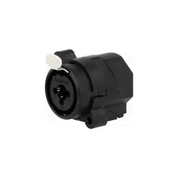 Elektrická zásuvka Zásuvka Jack 6,35mm + XLR zásuvka přímý s tlačítkem THT 50V