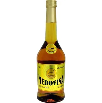 Likér Česká Včela Křivoklátská Medovina 18 % 0,5 l Holá Láhev
