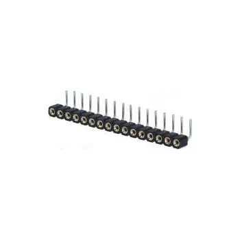 Elektrická zásuvka Zásuvka kolíkové zásuvka PIN 16 točené kontakty úhlové 90°