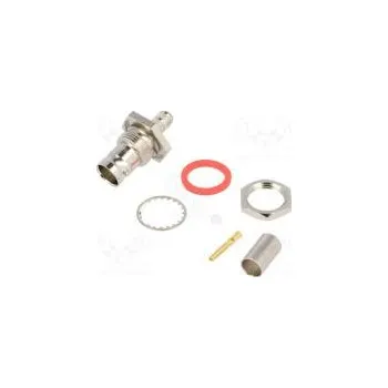 Elektrická zásuvka Zásuvka BNC zásuvka přímý 75Ω krimpovací do panelu teflon