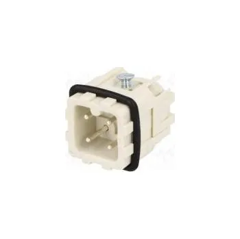 Elektrický konektor Konektor HDC kontaktní vložka vidlice S-A PIN 4 3+PE 10A