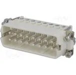 Konektor HDC kontaktní vložka vidlice C146 PIN 16 16+PE 14A