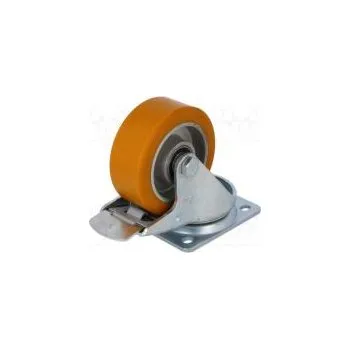 Pojezdové kolečko Pojezdové kolo Ø 100mm W 40mm H 128mm otočné s brzdou 200kg