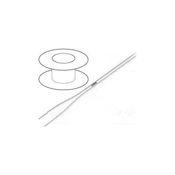elektrický kabel Vodič OFC lanko 2x0,75mm2 silikon bílá -60÷180°C Balení 100m