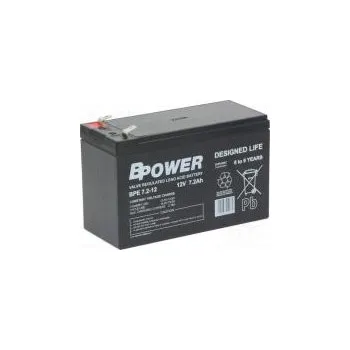 Záložní baterie Akum kyselino-olověné 12V 7,2Ah AGM bezobslužný 151x65x99mm