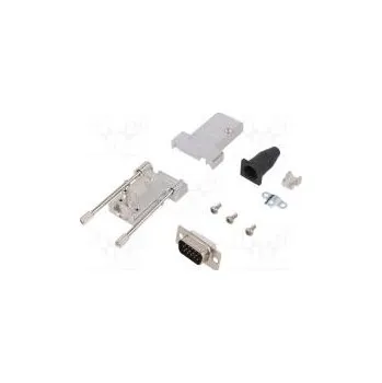 Elektrická zásuvka D-Sub PIN 15 zástrčka vidlice stíněný,lisované kontakty