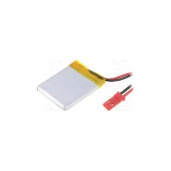 RC model Akum Li-Po 3,7V 400mAh vodiče,konektor JST SYR-02T 4x30x35mm