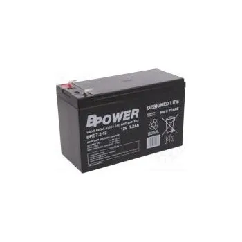 Záložní baterie Akum kyselino-olověné 12V 7,2Ah AGM bezobslužný 151x65x99mm