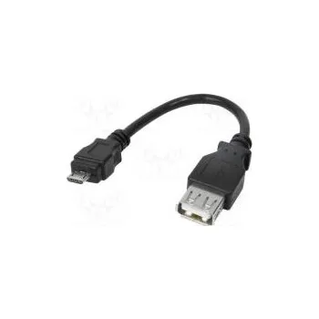 Elektrická zásuvka Adaptér USB 2.0 USB A zásuvka, USB B micro vidlice 80mm