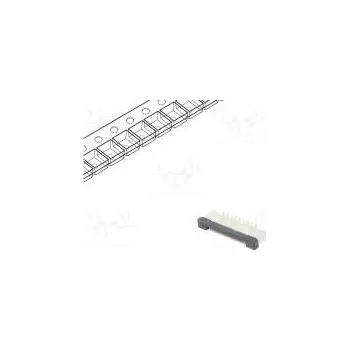 Elektrický konektor Connector FFC/FPC vertical PIN 18 ZIF SMT 500mA tinned 30mΩ