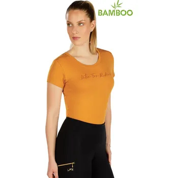 Dámské tričko Triko dámské s krátkým rukávem J1389 LITEX Barva: tmavě hořčicová, Velikost: S