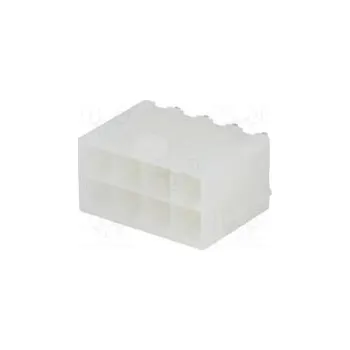 Elektroinstalační materiál Zásuvka kabel-pl.spoj vidlice N42G 4,2mm PIN 8 THT 600V 9A