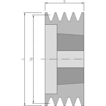 PHP 4 SPA 125 TB - 2012 SKF Řemenice pro klínové řemeny