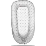 Hnízdečko pro miminko Srdíčka na bílé