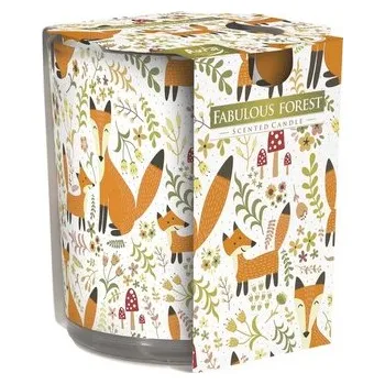 Svíčka Svíčka vonná - sklo 100 g, báječný les