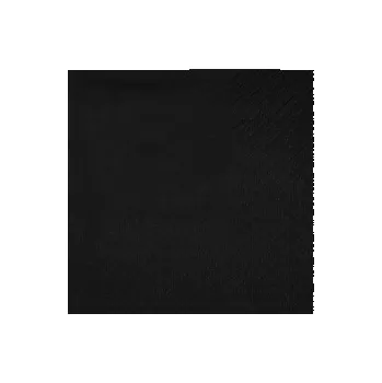 Papírový ubrousek Koktejlové ubrousky černé – 21 × 20 cm, 25 ks