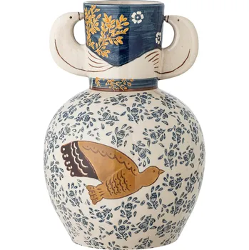 Váza Bloomingville, Váza Hezha 23,5 cm béžovo-modrá - Formadore