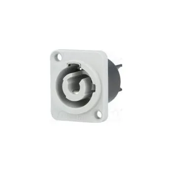 Elektrická zásuvka Zásuvka kulatý vidlice PIN 3 límec (2 otvory),do panelu 25A