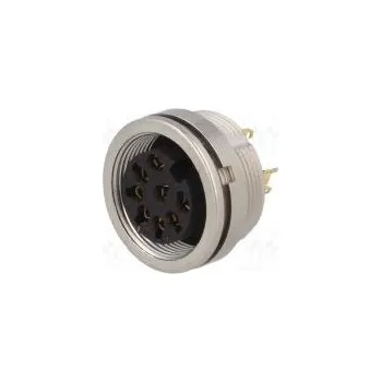 Elektrická zásuvka Konektor M16 zásuvka do panelu,matice zezadu,zkroucený IP68