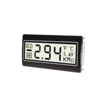 Panelový voltmetr DC LCD 3,5-místný 14 mm,podsvětlený