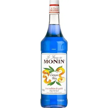 Míchaný nápoj Monin Blue Curacao 1l (holá láhev)