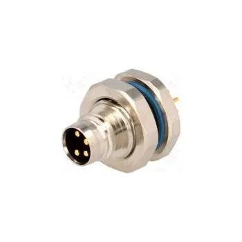 Elektrická zásuvka Konektor M8 vidlice PIN 4 do panelu,zkroucený zásuvka