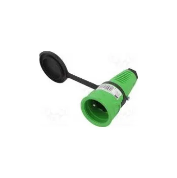 Elektrická zásuvka Konektor napájecí AC zásuvka zásuvka 2P+PE 250VAC 16A PIN 3