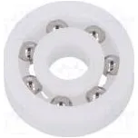 Ložisko kuličkové Øvnitř 7mm Øprům 22mm W 7mm Klec polyamid