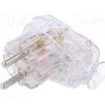 Konektor napájecí AC vidlice zástrčka 2P+PE 250VAC 16A PIN 3