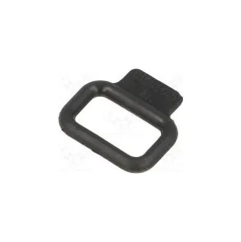 kabelová chránička Pružná smyčka PVC černá W 23,8mm Dl 16mm k připevnění kabelů