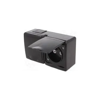 Svorka propojovací můstek póly 1 svorky 2 šedá ABS TS35 1kV