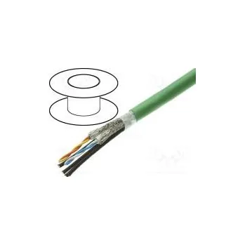elektrický kabel Vodič průmyslový Ethernet,PROFINET 5 lanko Cu FRNC zelená