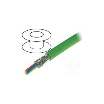 elektrický kabel Vodič průmyslový Ethernet,PROFINET 5 lanko Cu 4x22AWG PUR