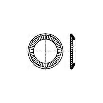 podložka Podložka kónická M6 D=10mm h=1,2mm ocel Povlak černěné