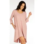 Šaty dámské s 3/4 rukávem 5F072 LITEX Barva: béžovorůžová, Velikost: XL