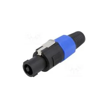 Elektrická zásuvka Zástrčka reproduktorový zásuvka s vývodkou PIN 4 na kabel