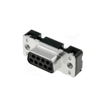 Elektrická zásuvka D-Sub PIN 9 zásuvka zásuvka Zajištění šroubky přímý THT