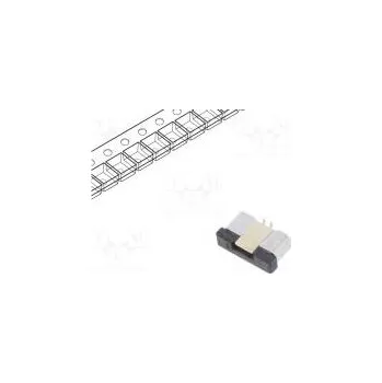 Elektrický konektor Connector FFC/FPC vertical PIN 4 ZIF SMT 500mA tinned 30mΩ