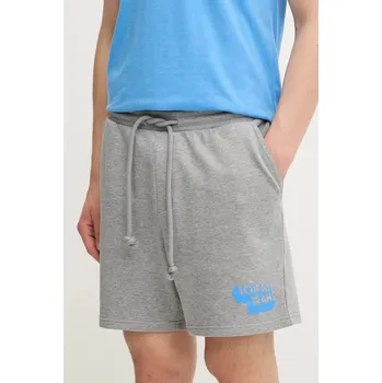 Pánské kraťasy Bavlněné šortky Tommy Jeans pánské, šedá barva, DM0DM21803 09X, vel. XL