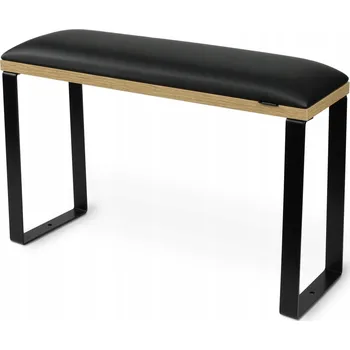 Podložka pod nohu Podpěrka pod nohy / podnožka pro pedikúru nehtů Loft Black na černých nožičkách