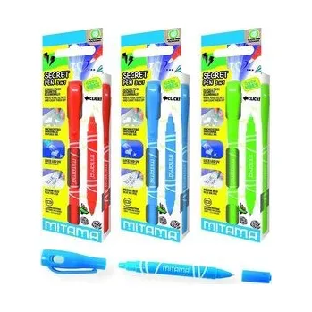 Kuličkové magické pero s UV svítidlem, zelená, 2v1, MITAMA 61921C