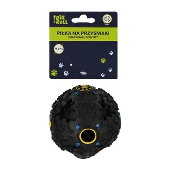 Dětské hřiště Piłka dla psa z dźwiękiem 9cm na przysmaki czarna TRIK&ROLL 560874