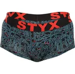 Dámské kalhotky Styx art s nohavičkou doodle (IN1256) L