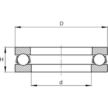 51115 ZVL Axiální kuličkové ložisko