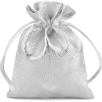Dárková taška Dárkový pytlík metalický vzor 13x18 cm